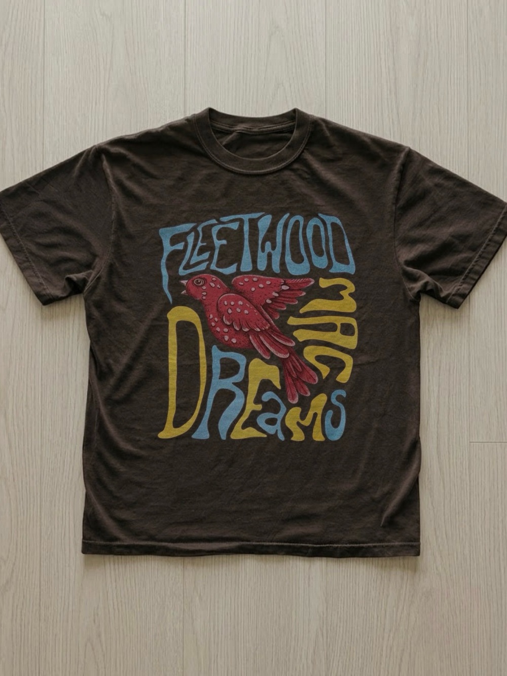 Fleetwood Mac Bird Gildan Dark Chocolate Heavy Cotton Tee